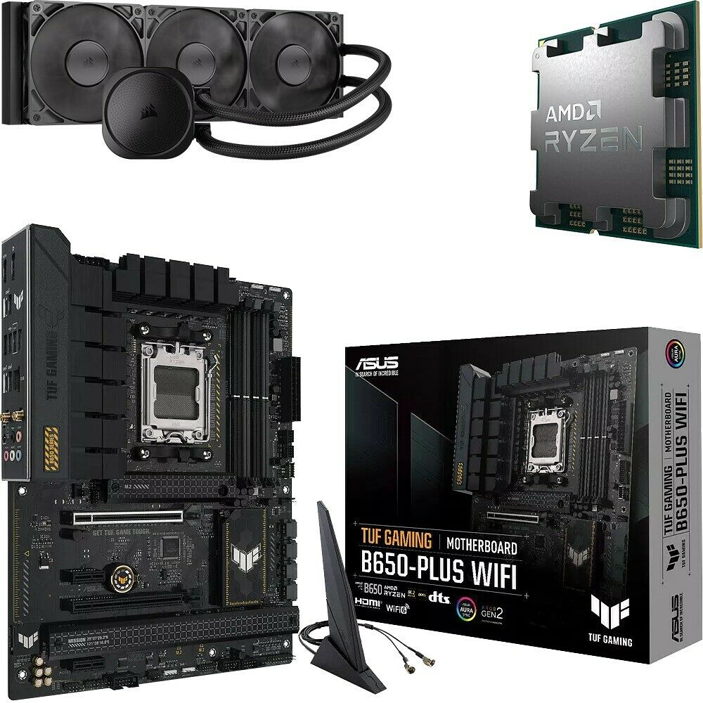 Trio AMD Ryzen 7 9800X3D (Tray) + TUF GAMING B650-PLUS WIFI +