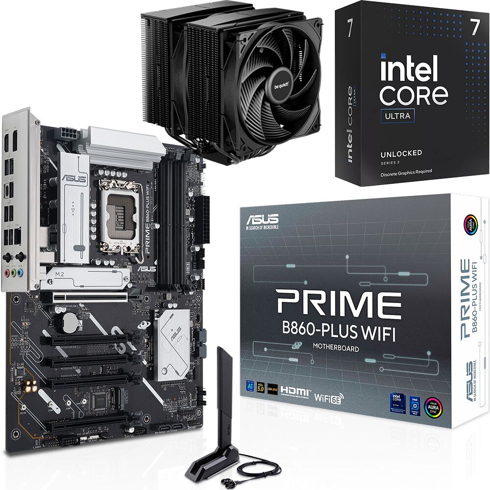 Trio Intel Core Ultra 7 265KF + ASUS PRIME B860-PLUS WIFI + Pure Rock Pro 3 (image:1)