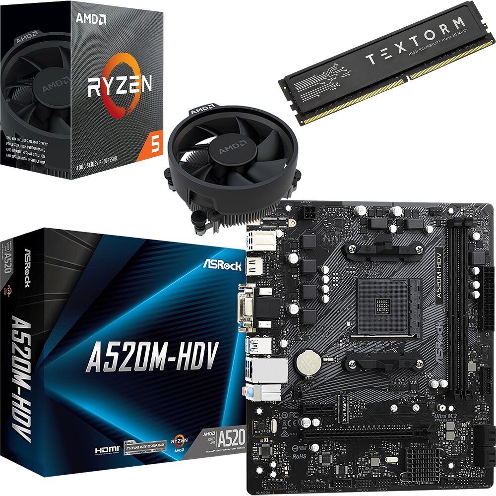 Kit évo Ryzen 5 4500 + ASRock A520M-HDV + 16 Go (image:1)