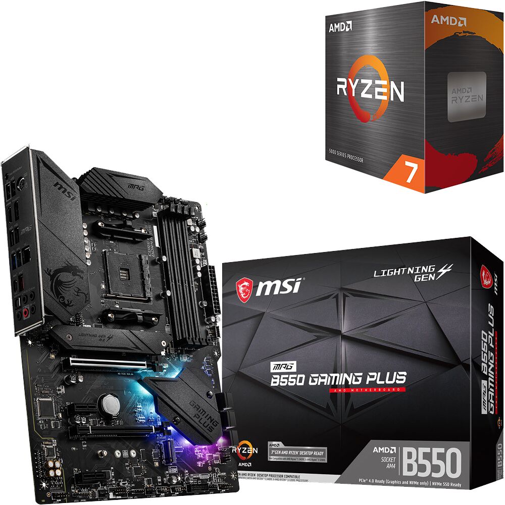 Duo AMD Ryzen 7 5800X + MSI MPG B550 Gaming Plus (image:1)