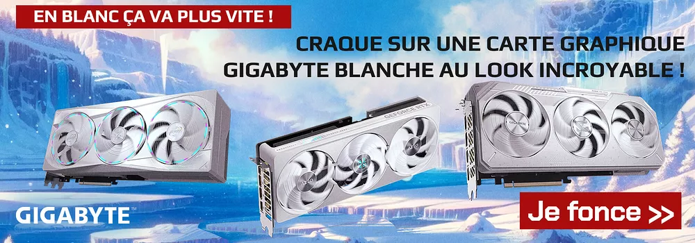 gigabyte gpu blanc