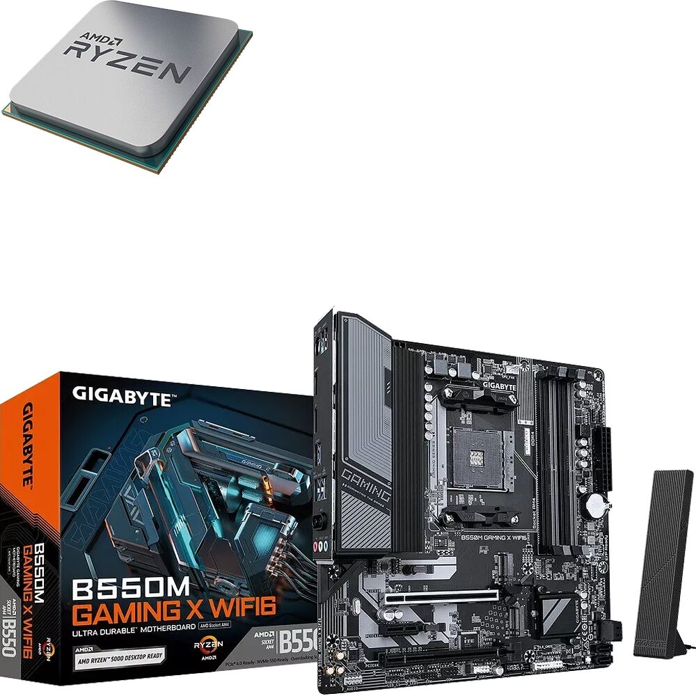Duo AMD Ryzen 7 5700X (Tray) + B550M GAMING X WIFI6 (image:1)