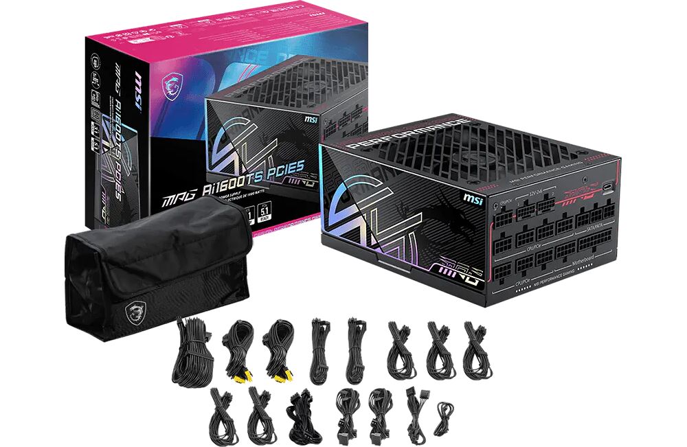 MSI MPG AI1600TS PCIE5 - 1600W (image:1)