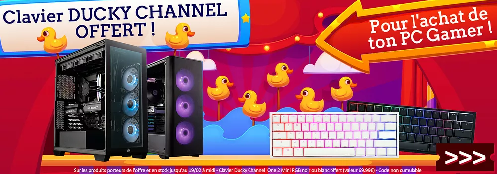 slide clavier ducky offert