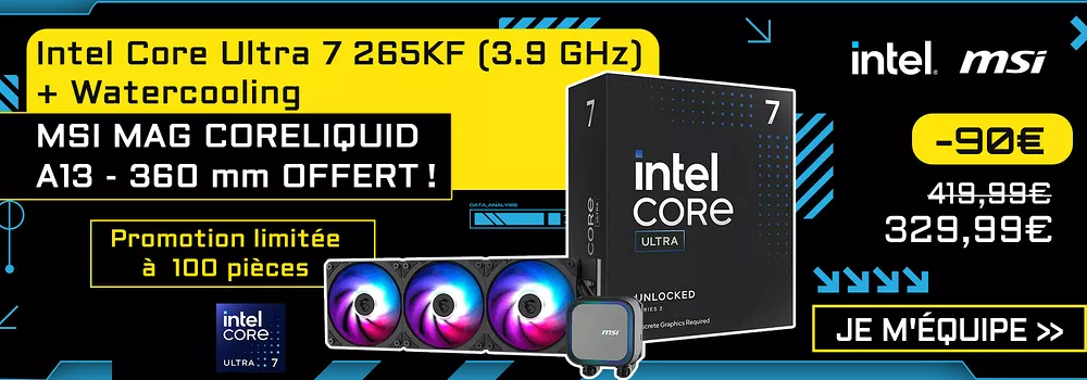 CPU Intel + Watercooling MSI offert