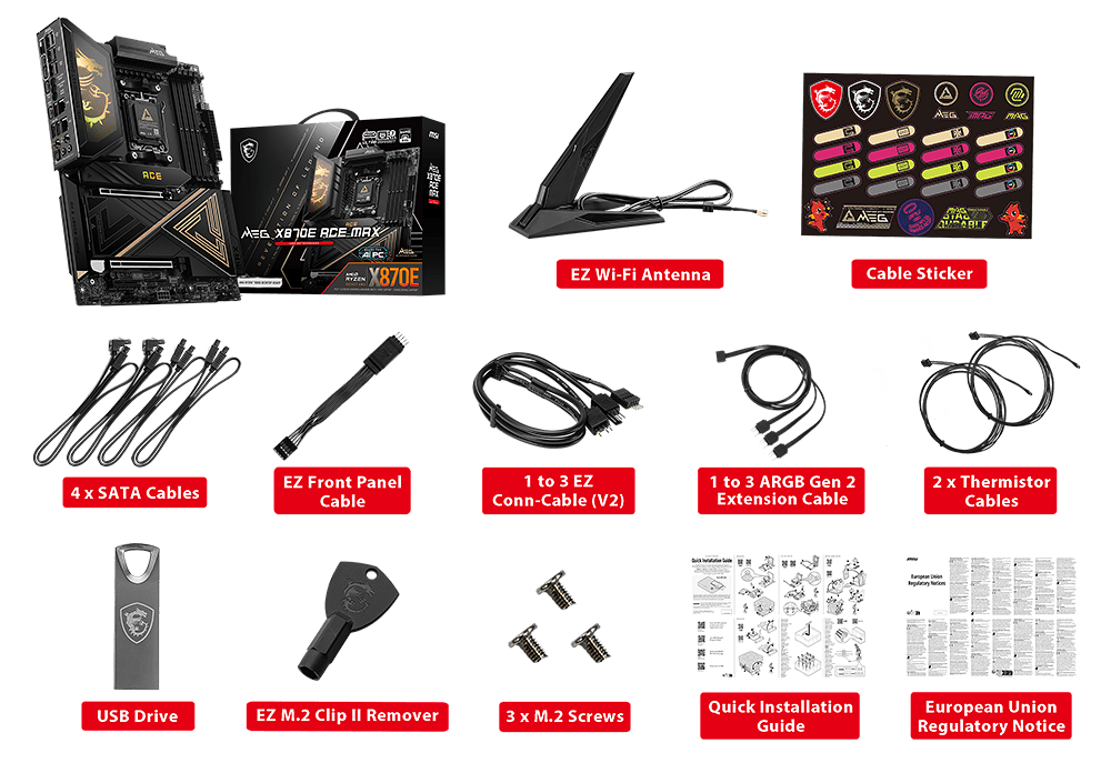 Duo AMD Ryzen 7 9850X3D (Tray) + MSI MEG X870E ACE MAX (image:1)