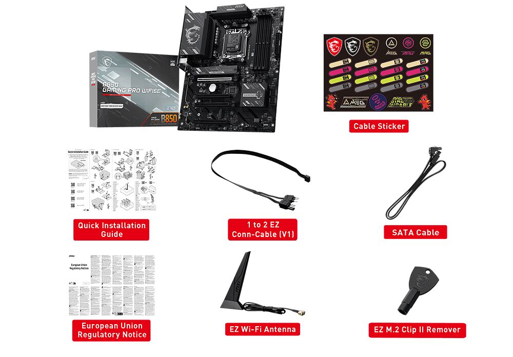 MSI B850 GAMING PRO WIFI6E (image:1)