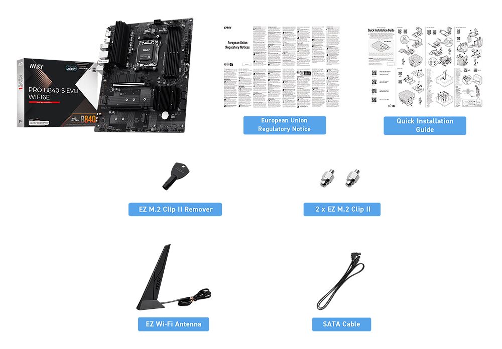 MSI PRO B840-S EVO WIFI6E (image:1)
