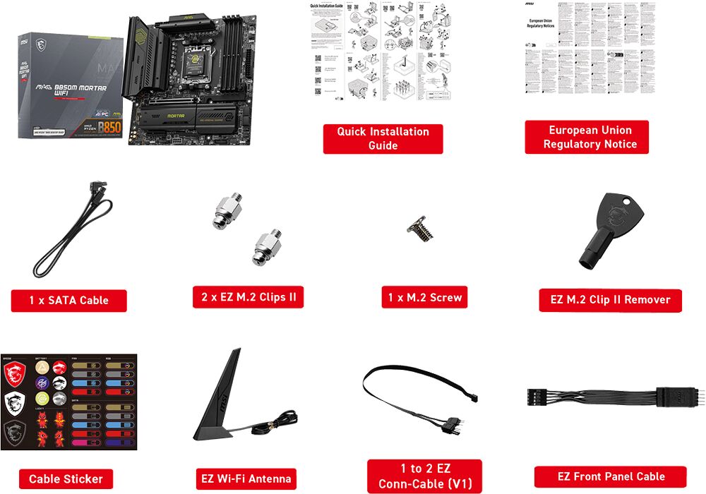 MSI MAG B850M MORTAR WIFI (image:1)