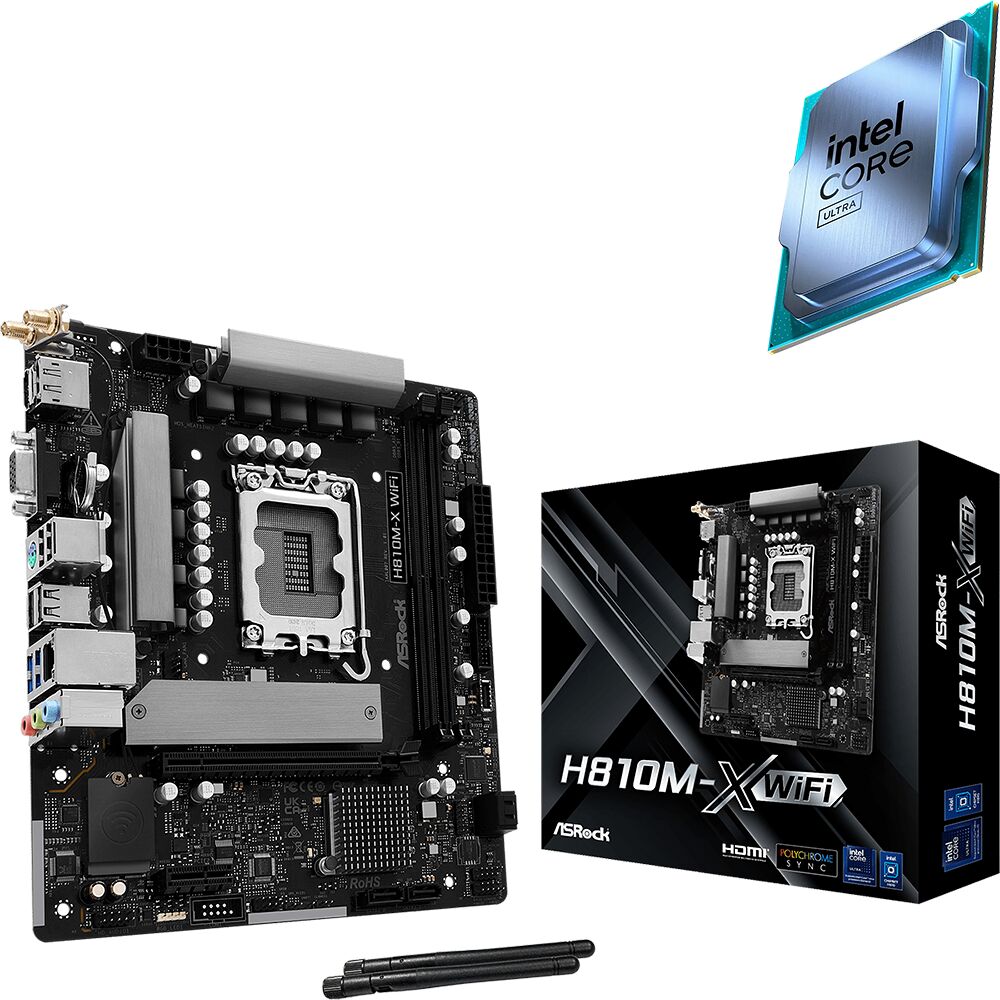 Duo Intel Core Ultra 5 225 (Tray) + H810M-X WIFI (image:1)