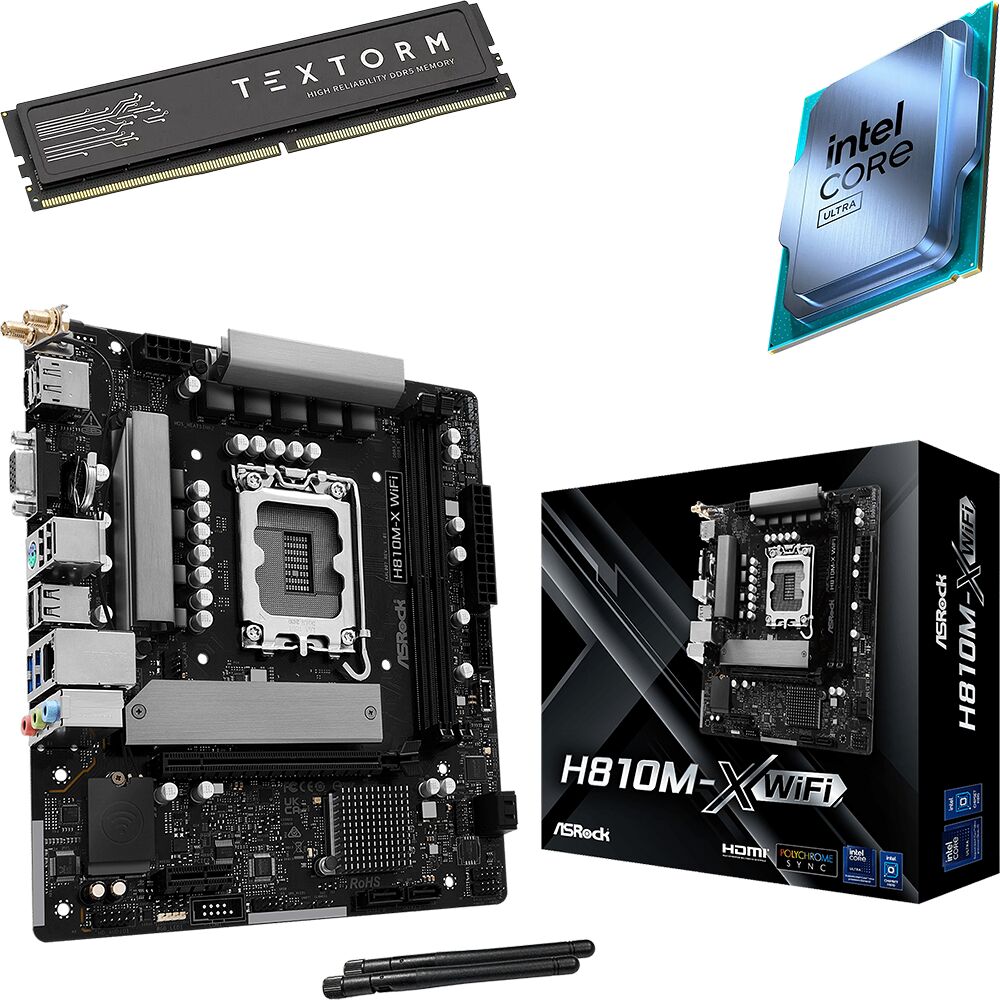 Kit Ã©vo Core Ultra 5 225 (Tray) + H810M-X WIFI + 16 Go (image:1)