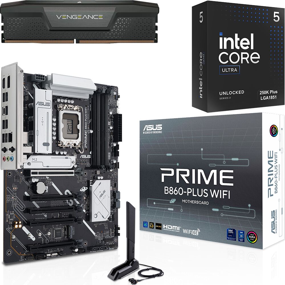 Kit Ã©vo Core Ultra 5 250K Plus + PRIME B860-PLUS WIFI + 16 Go (image:1)
