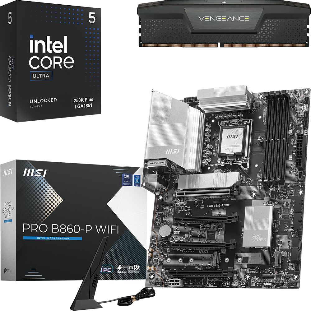 Kit Ã©vo Core Ultra 5 250K Plus + PRO B860-P WIFI + 16 Go (image:1)