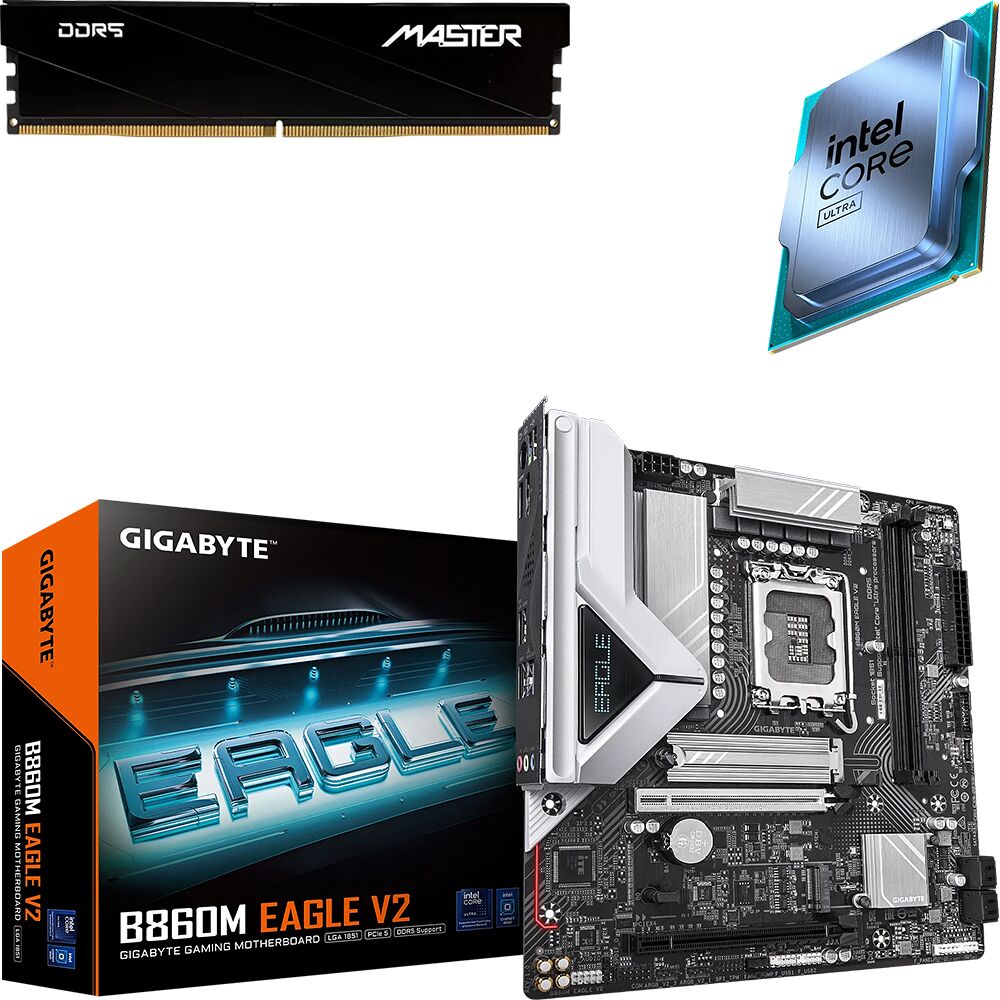 Kit Ã©vo Core Ultra 5 250KF Plus (Tray) + B860M EAGLE V2 + 16 Go (image:1)