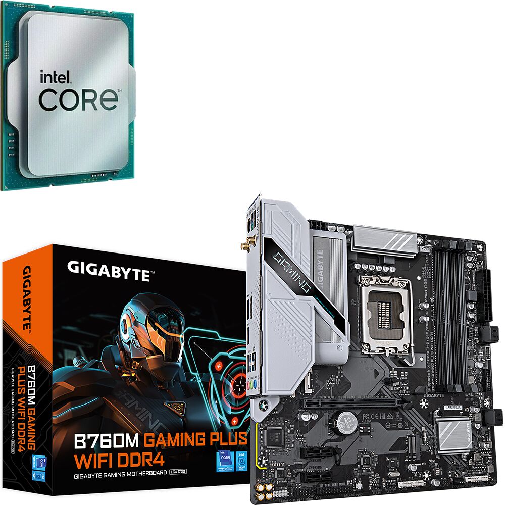 Duo Intel Core i5-14600KF (Tray) + B760M GAMING PLUS WIFI DDR4 (image:1)