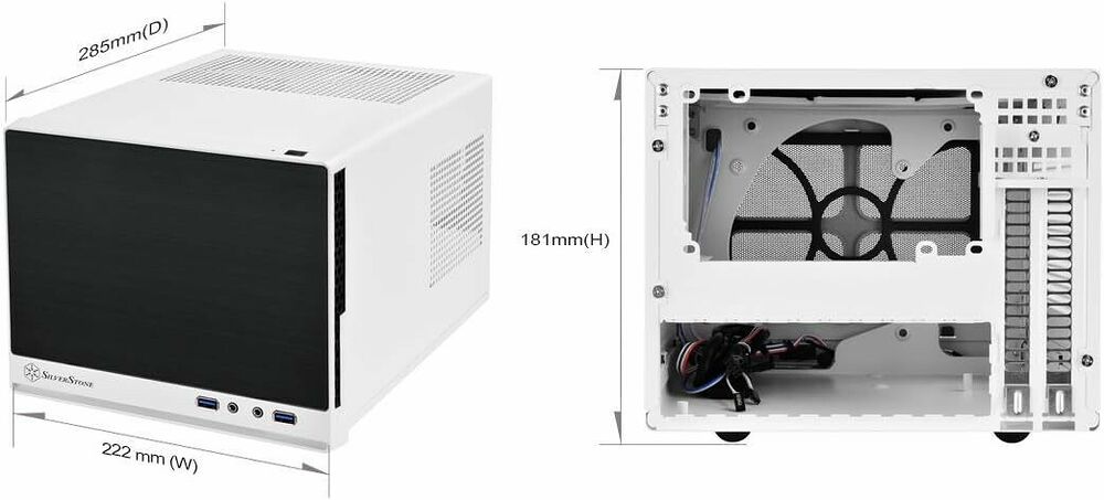 Silverstone SUGO SG13-Q - Blanc/Noir (image:3)