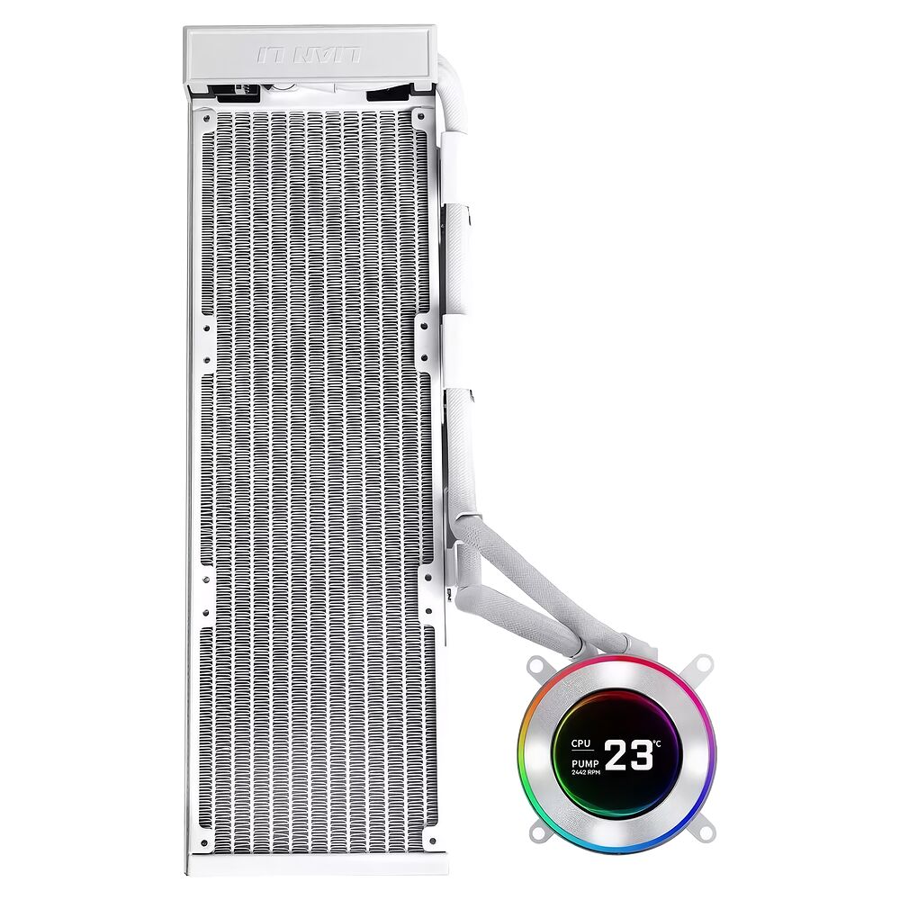 Lian Li Hydroshift II LCD-C 360 Blanc - 360 mm (Fanless)