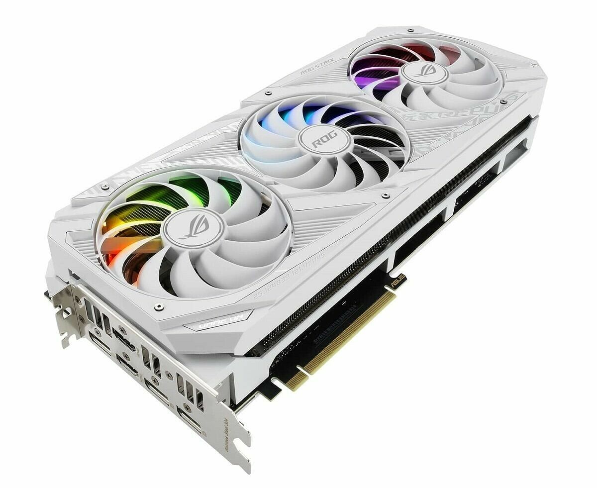 Asus GeForce RTX 3070 ROG STRIX 8G WHITE GAMING V2 (LHR) (image:3)