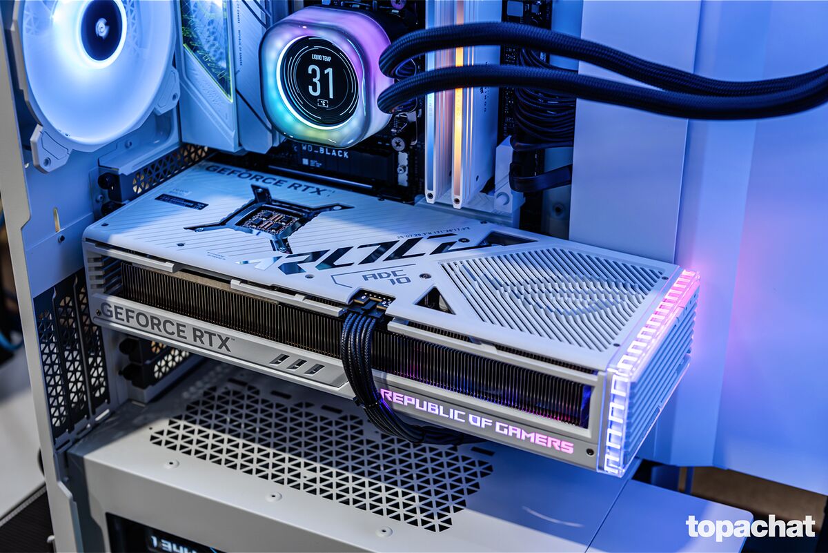Asus GeForce RTX 4090 ROG STRIX 24G WHITE (image:6)