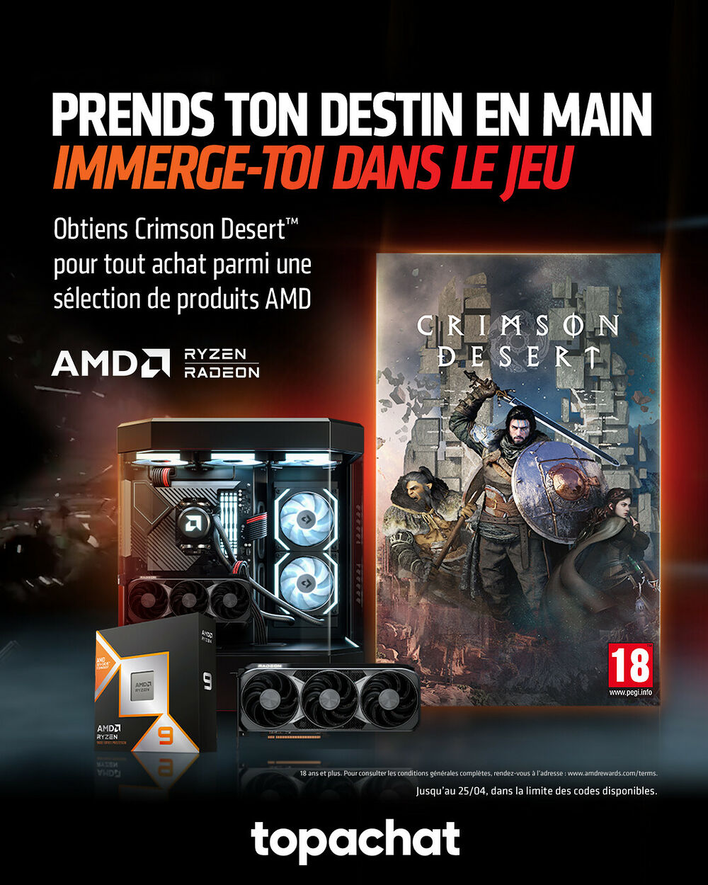 Crimson Desert offert avec AMD !