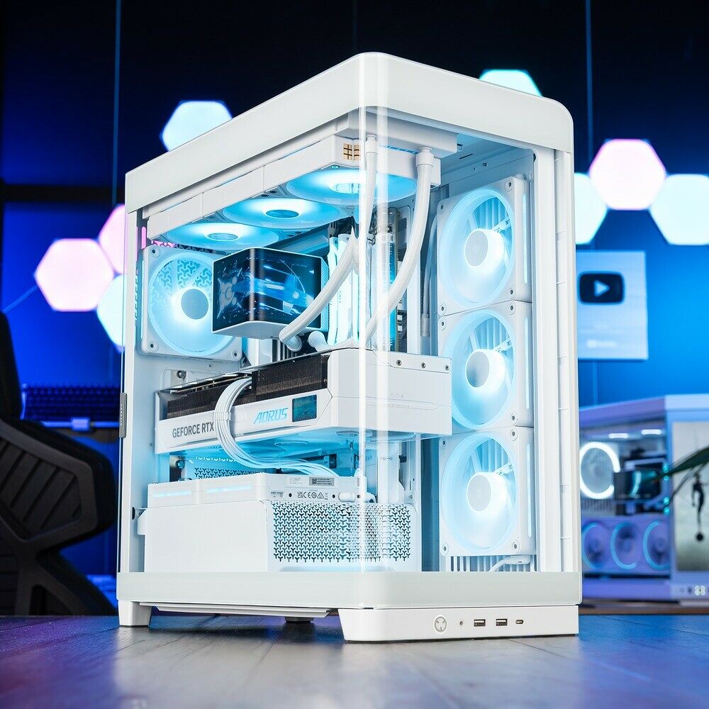 Magnifique PC gaming sur mesure, éclairage RGB, dans son boitier vitré