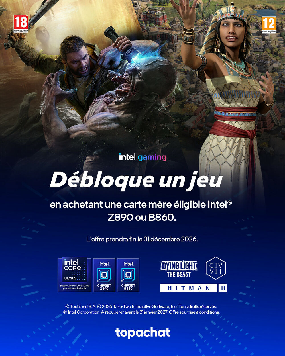 Débloque un jeu offert avec Intel !
