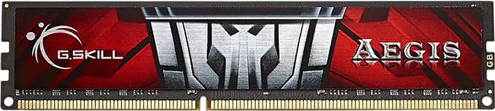 Barrette de mémoire vive G.Skill Aegis de couleur rouge et noire.