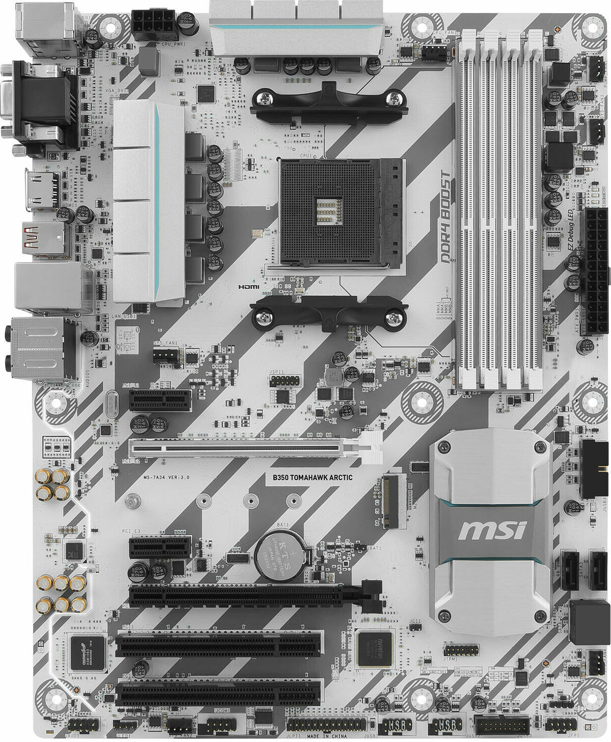 MSI B350 TOMAHAWK ARCTIC