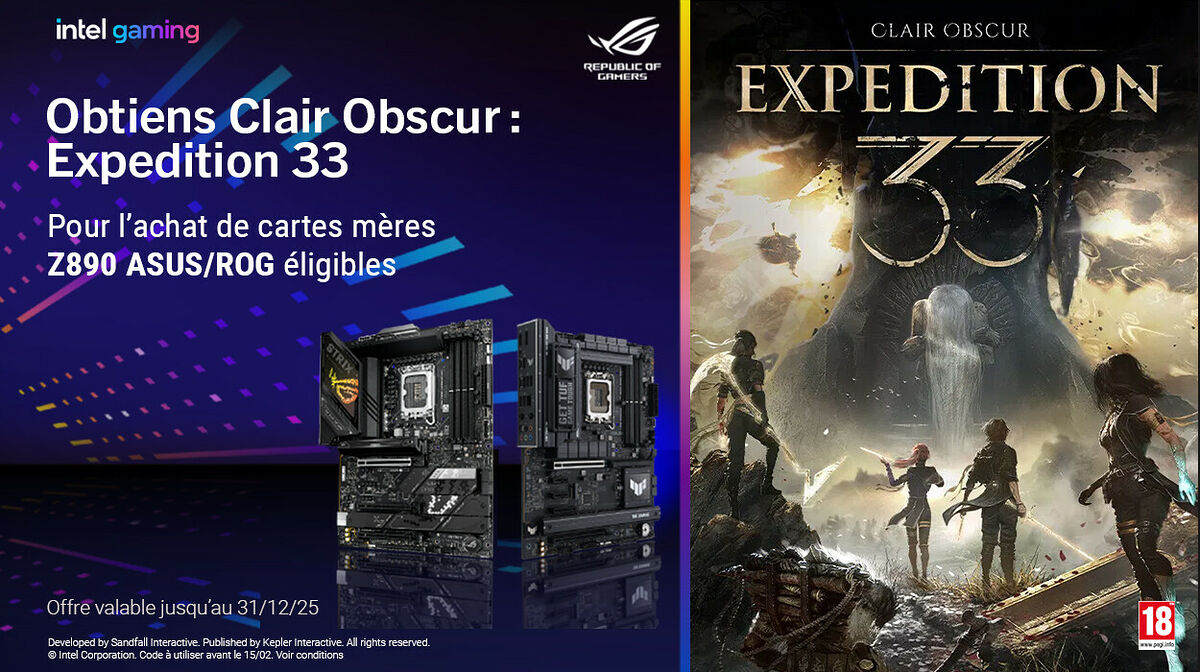 Clair Obscur : Expedition 33 offert par Asus !