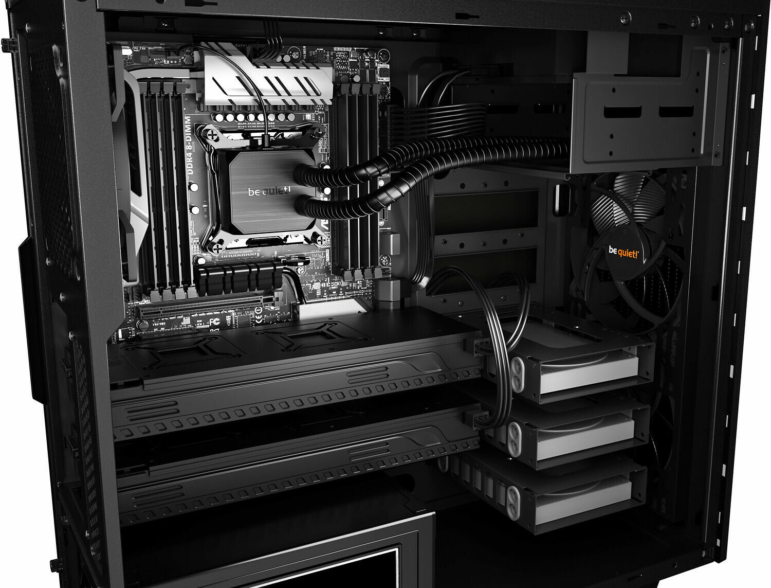 be quiet! Pure Base 600 - Noir/Argent