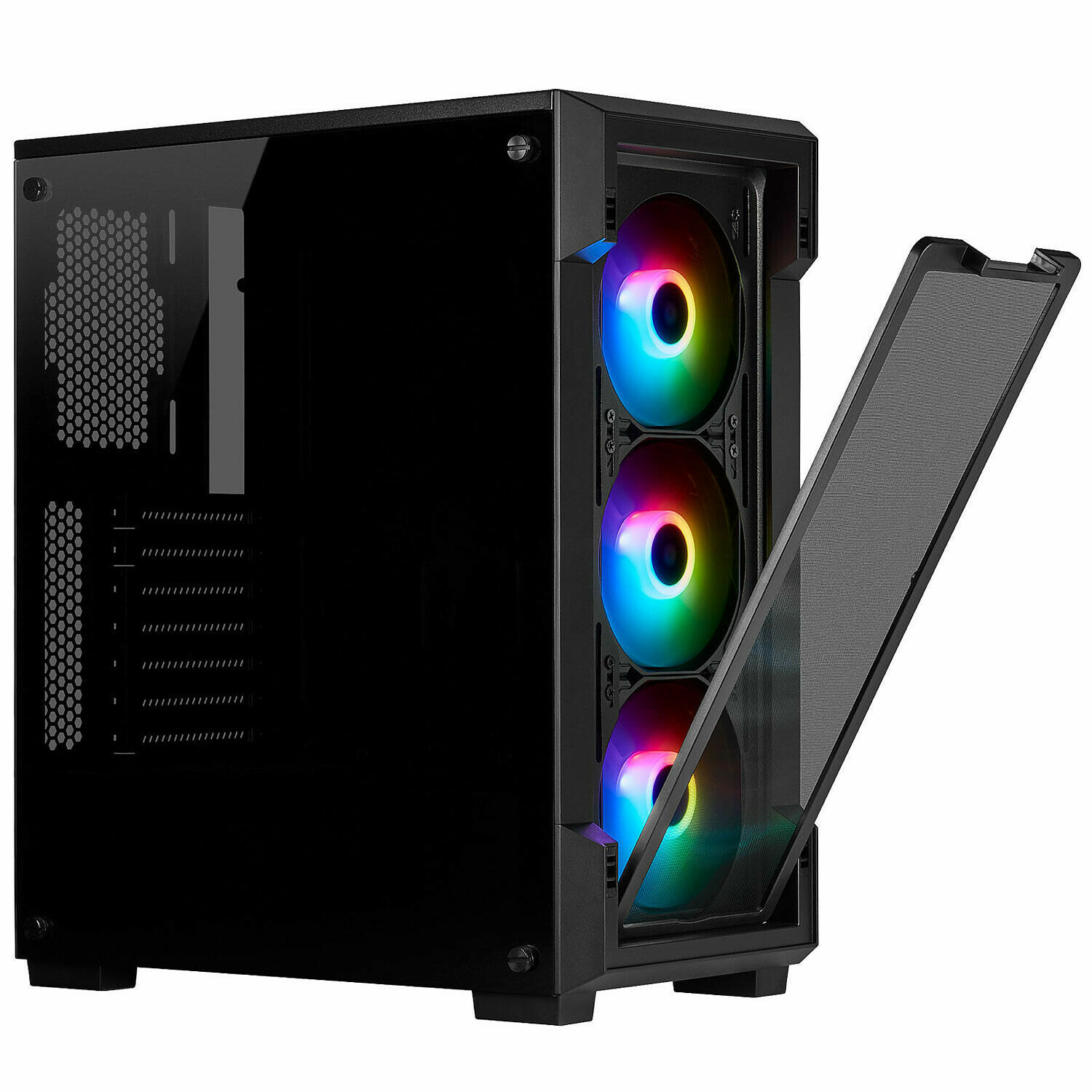 Corsair - iCue 220T - ATX - RGB - Noir - Avec fenêtre - Boitier PC