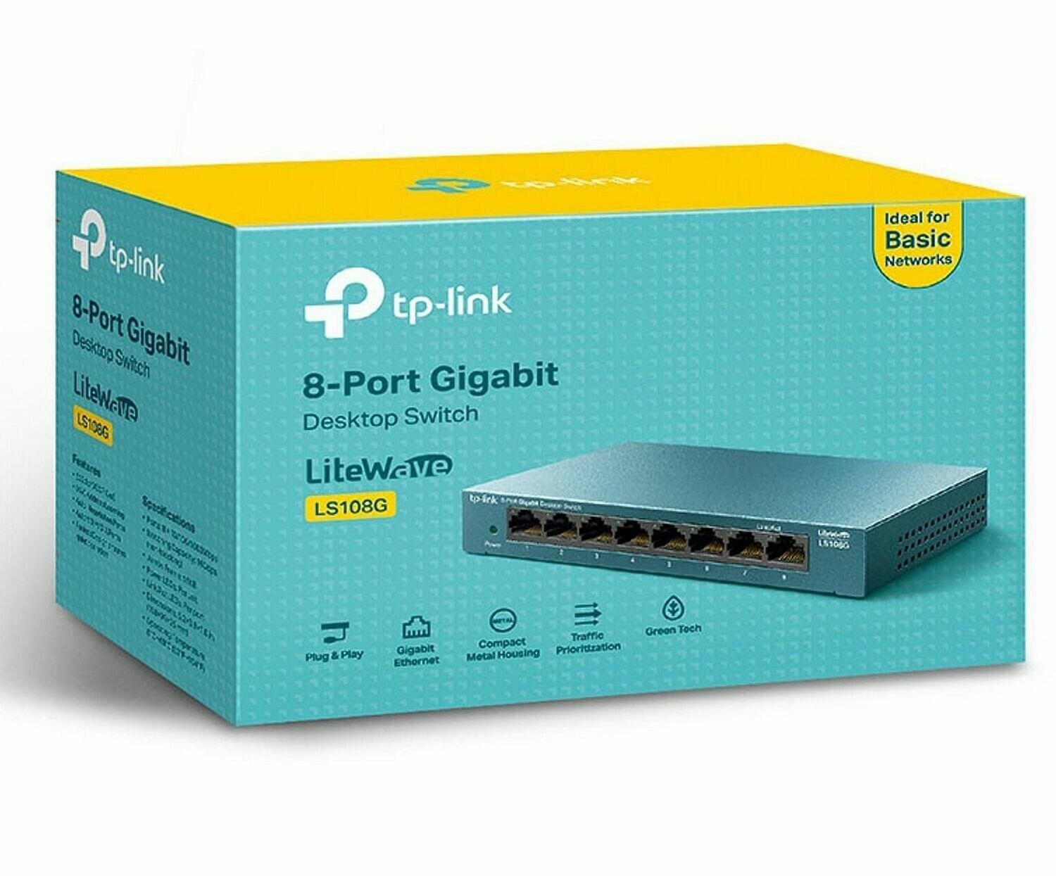 D-Link Switch 8 Ports Gigabit D-link - Métallique DGS-108 - Prix