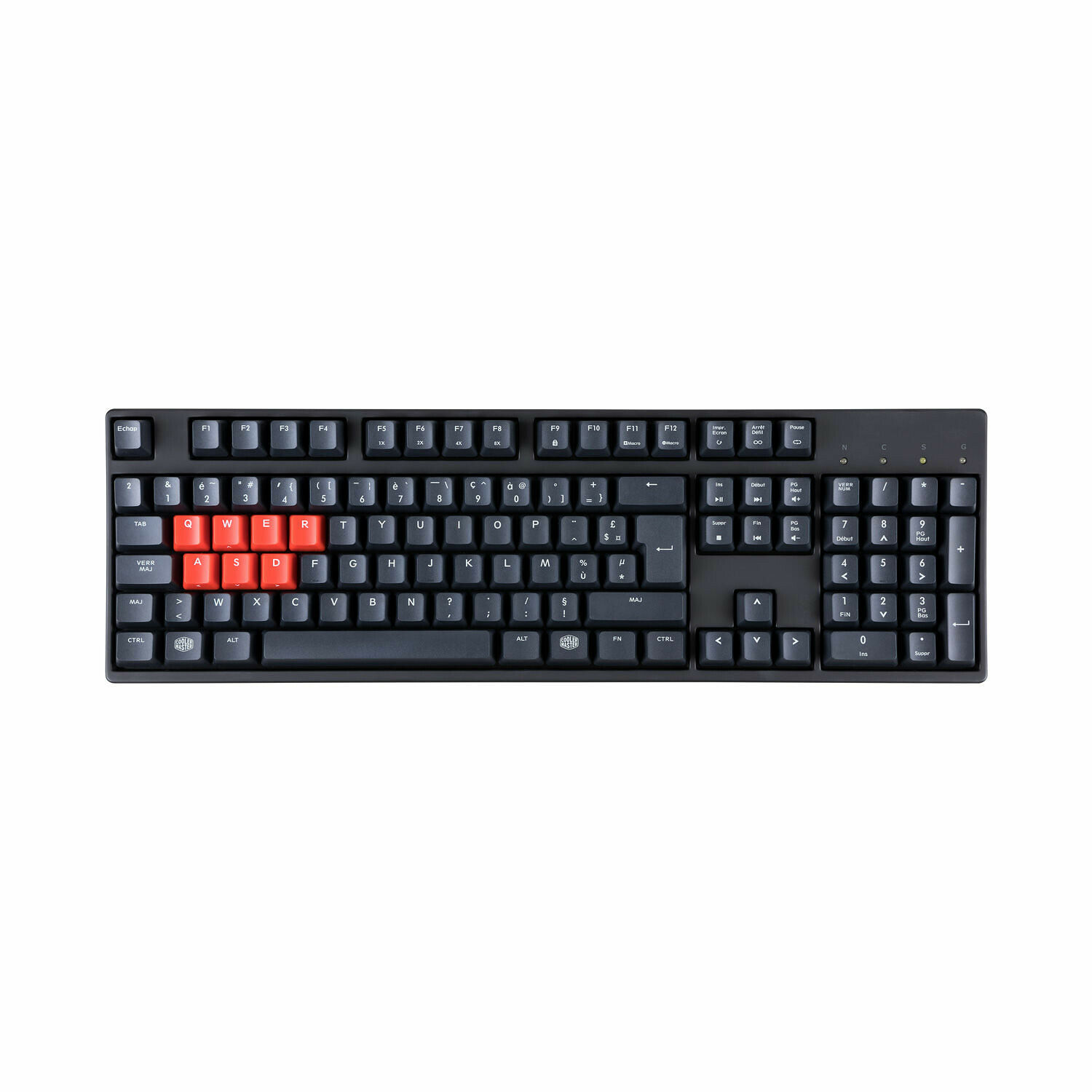 Cooler Master Masterkeys L PBT keycaps (MX Red)(AZERTY)