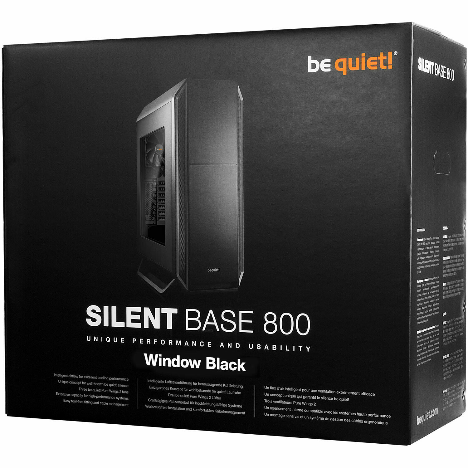 Boitier PC BEQUIET be quiet! Silent Base 601 (Noir)