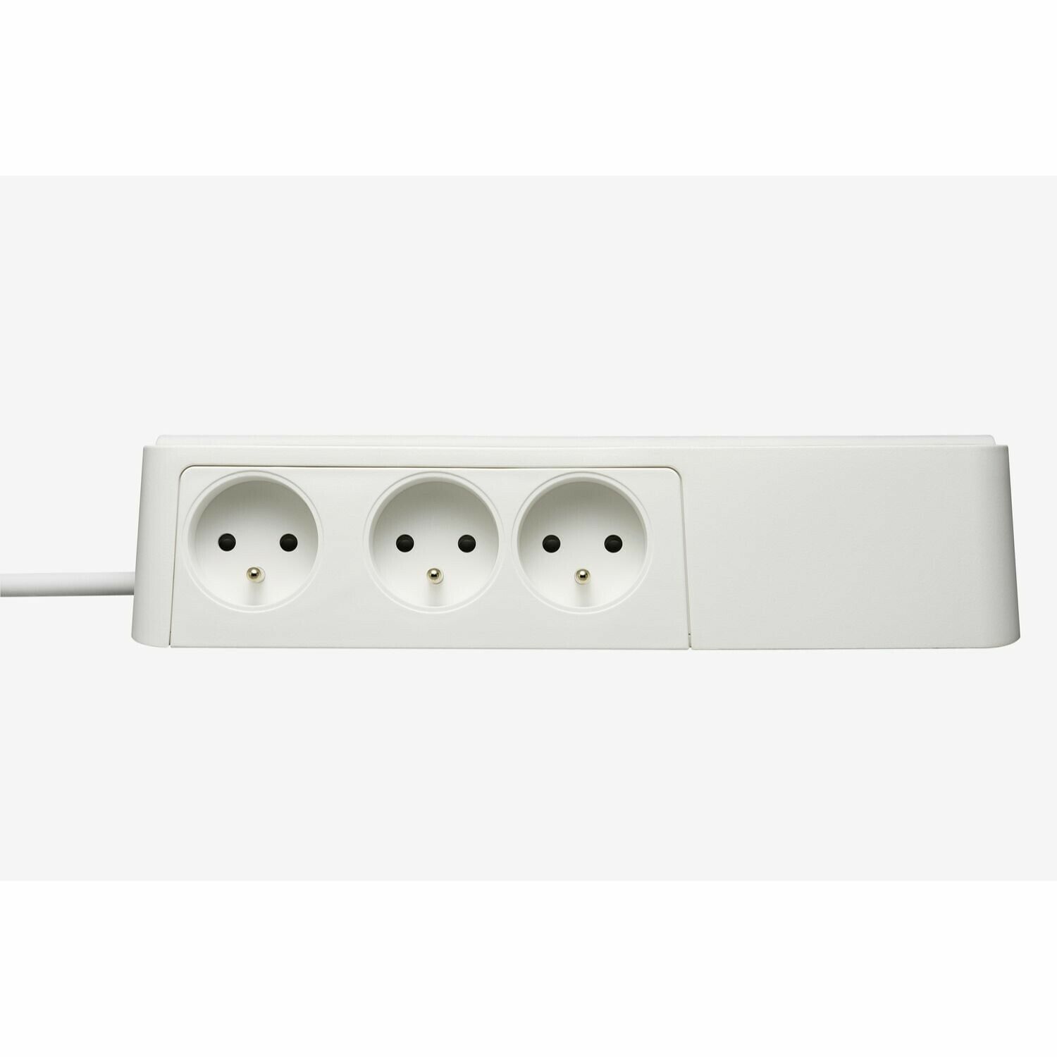 Multiprise parafoudre avec interrupteurs indépendants 6 ports - Blanc