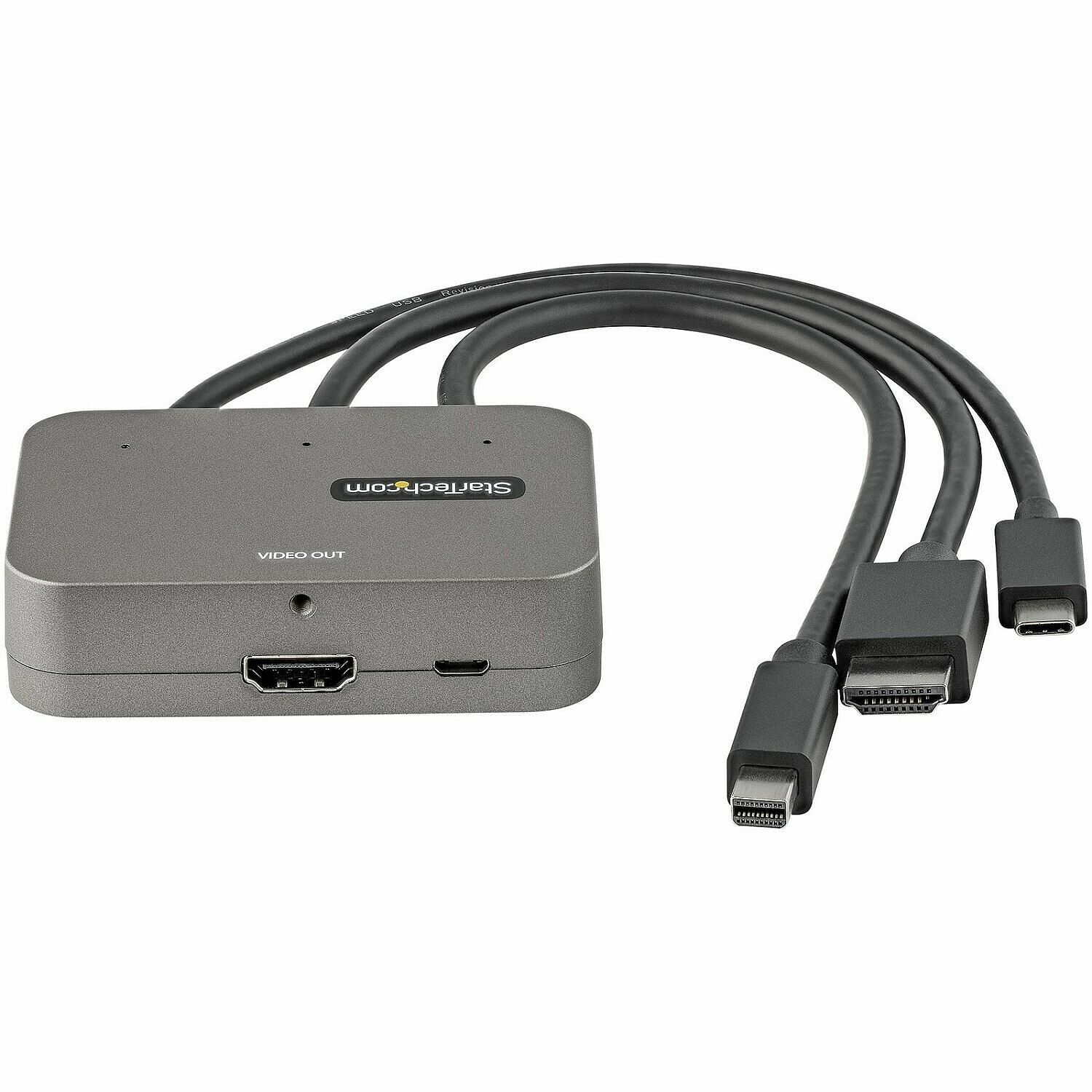 Startech Adaptateur 3-en-1 HDMI / USB-C / Mini DisplayPort (image:2)