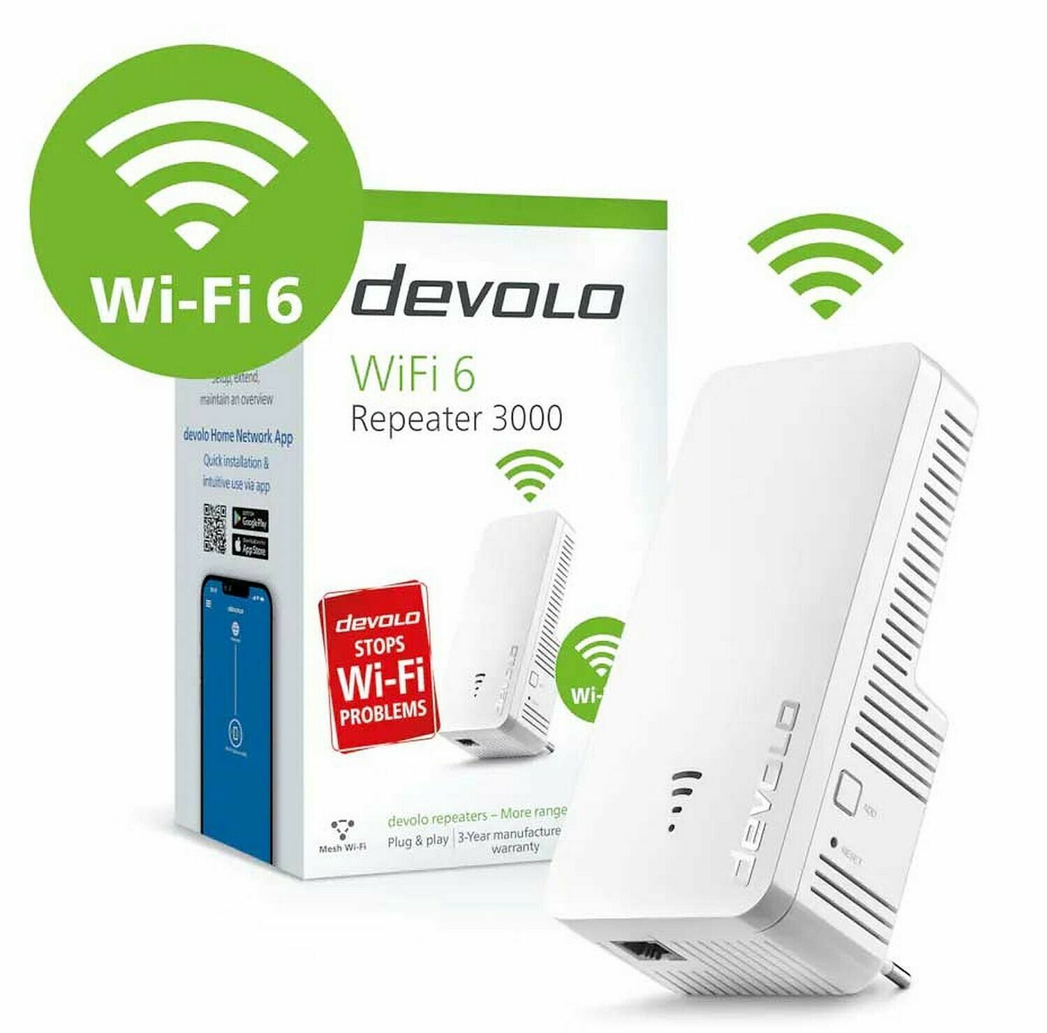 Point d'accès Wifi répéteur Devolo Wi-Fi 6 3000 Mesh