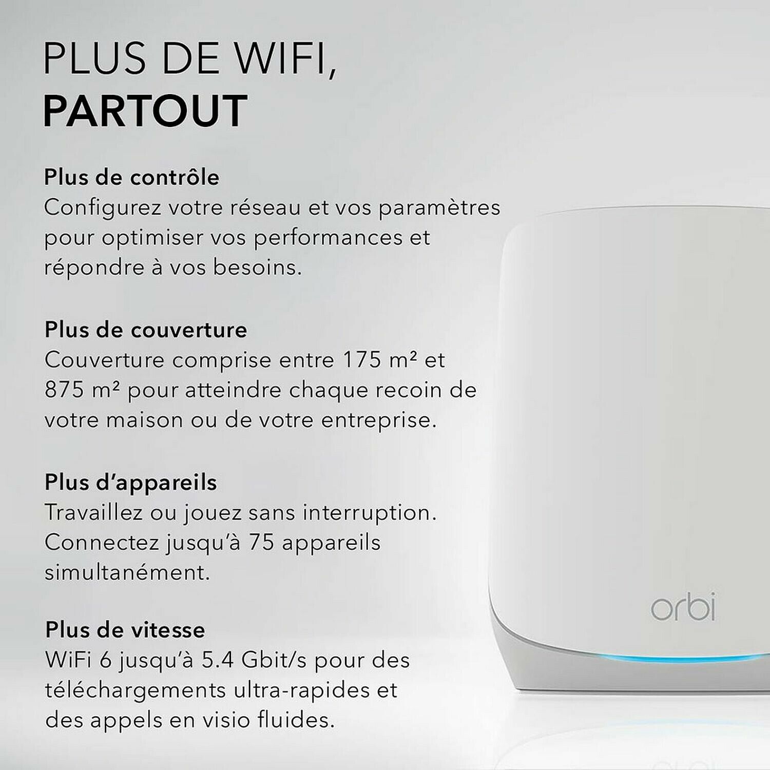 Netgear Orbi WiFi 6E, un routeur domestique au top - Objets du Futur %