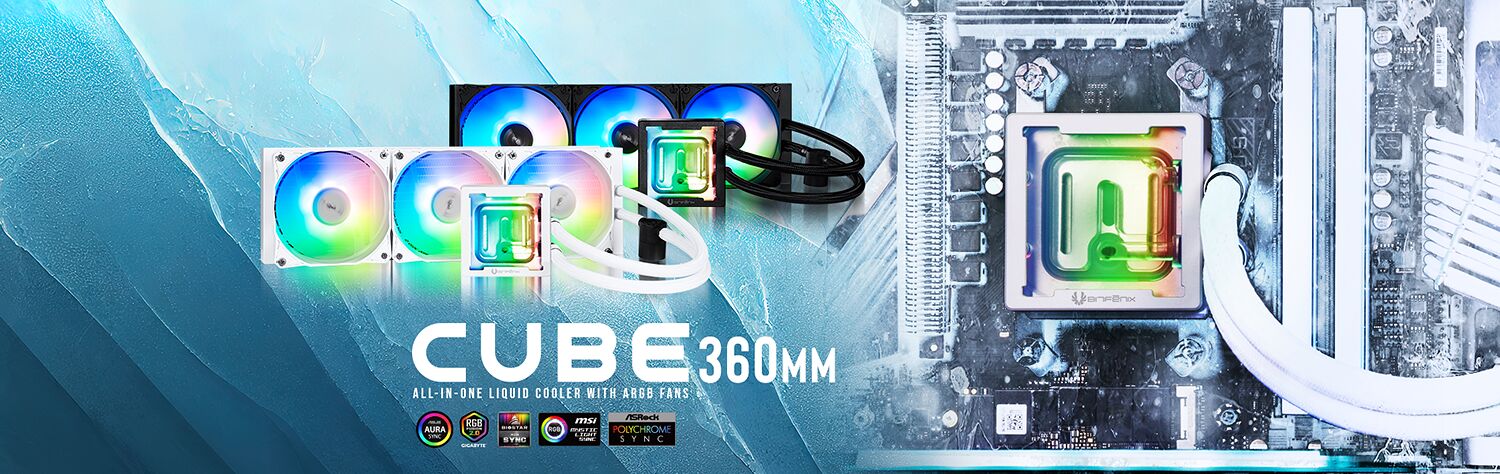 BitFenix Cube Blanc - 360 mm (image:2)