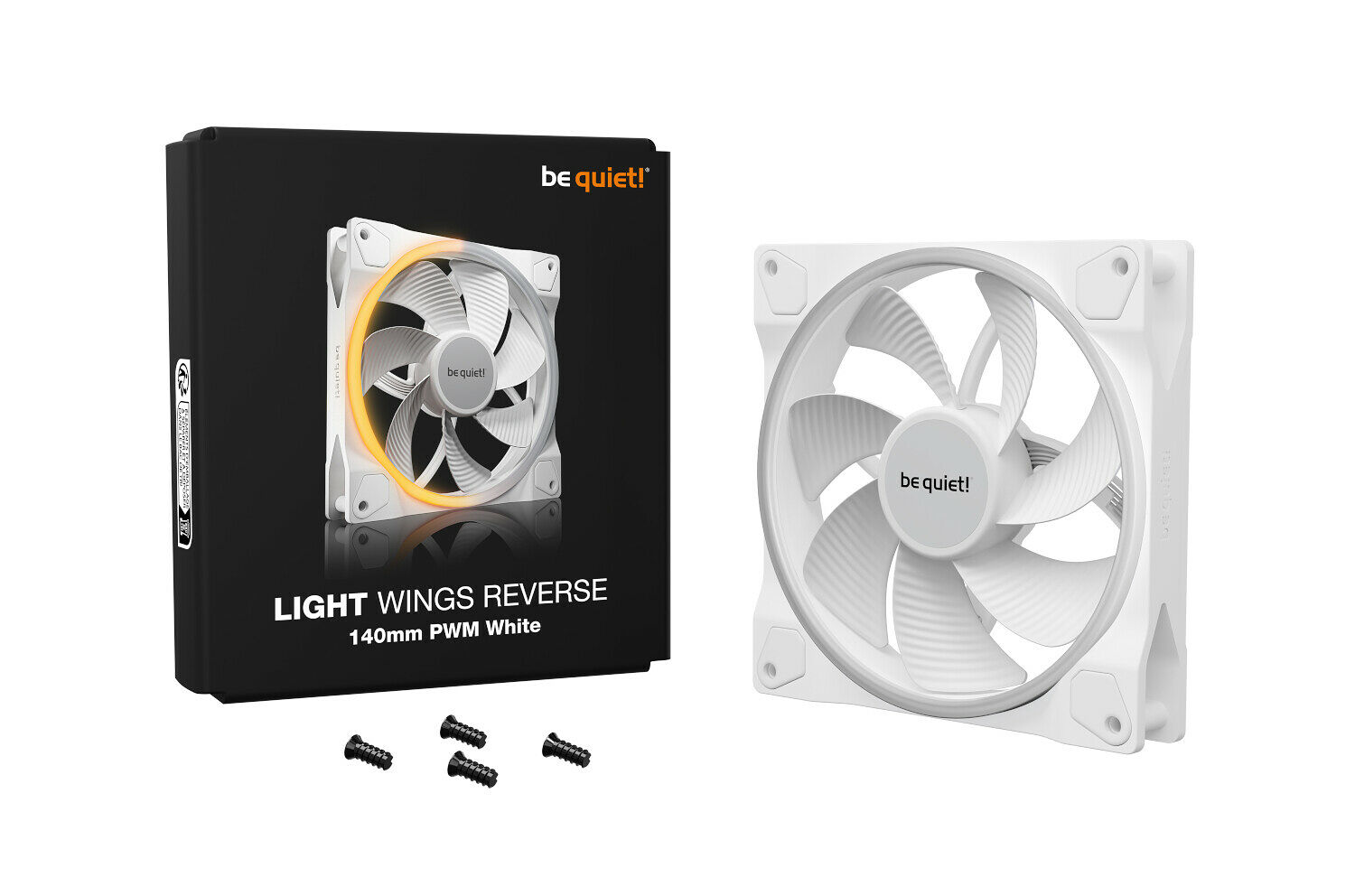 be quiet! Light Wings 140 PWM Reverse - Blanc (image:1)