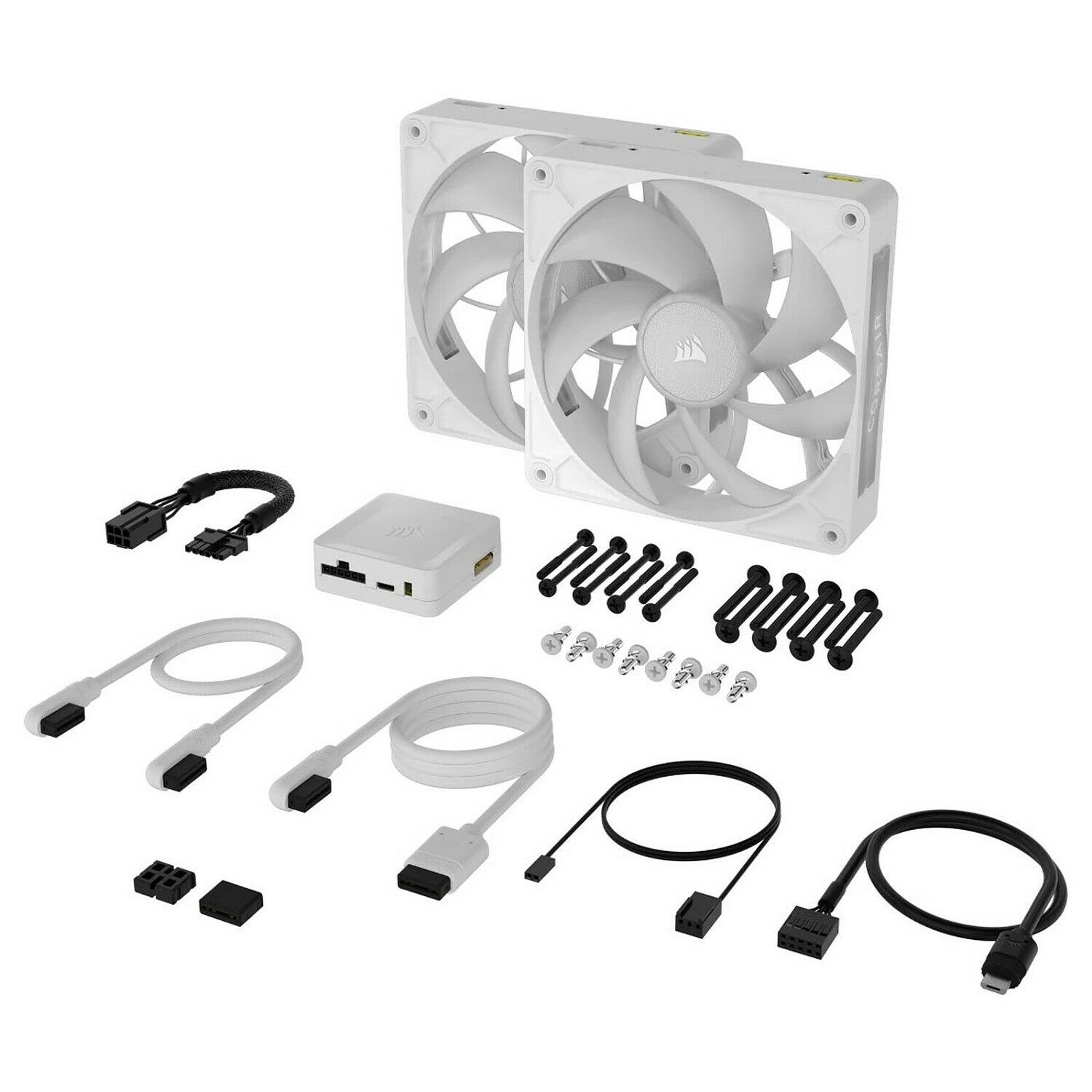 Corsair iCue Link RX140 Max RGB Blanc (Pack de 2) - 140 mm (image:1)