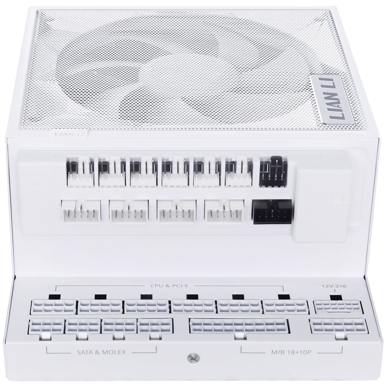 Lian Li Edge Gold Blanc - 1200W (Hub USB inclus)