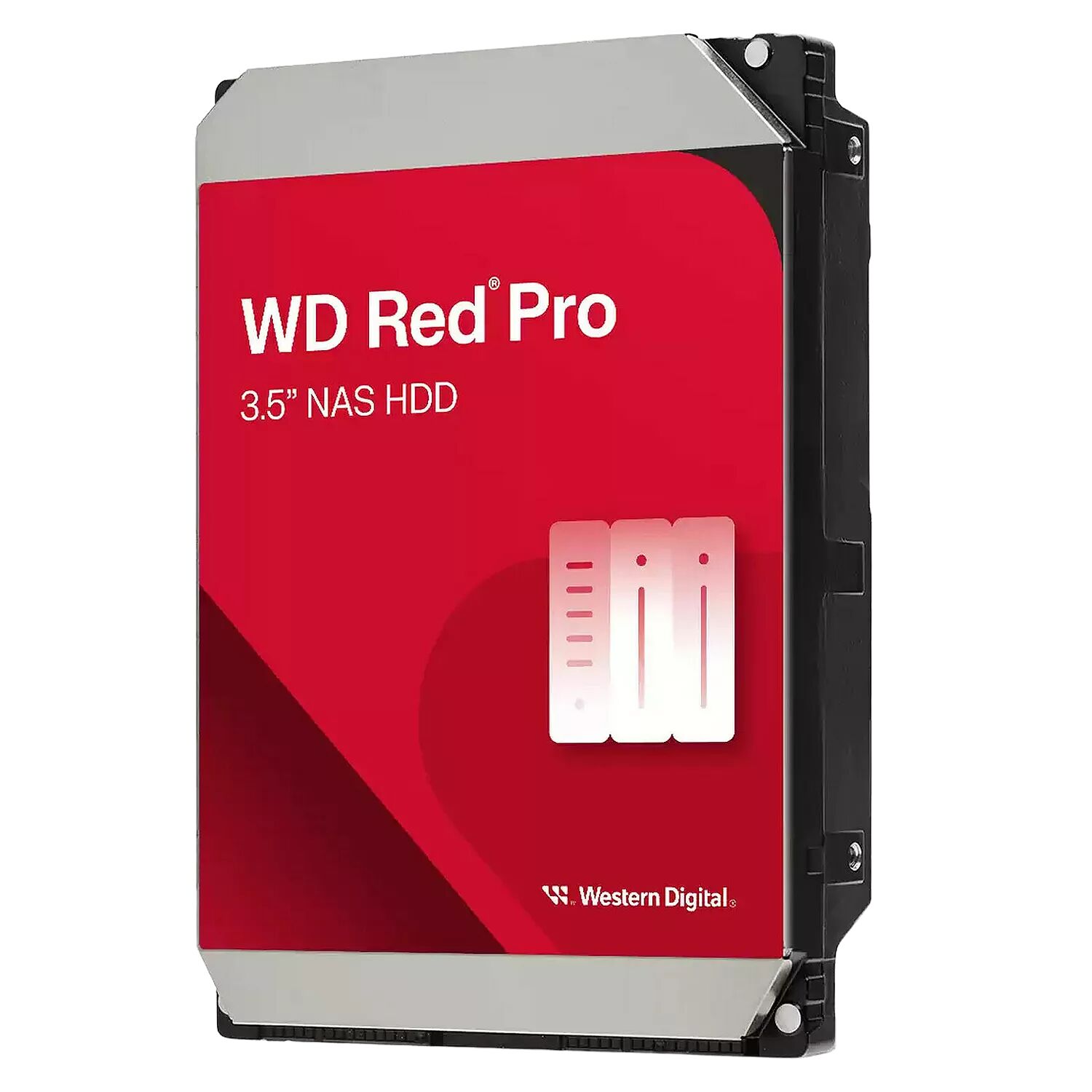 Disque dur interne Western Digital Red Pro de 3,5 pouces conçu pour les serveurs NAS.