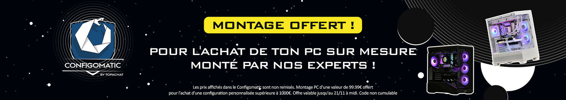 Bandeau montage PC offert