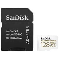 SanDisk Max Endurance microSDXC UHS I U3 V30 128 Go Adaptateur SD
