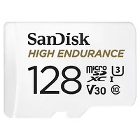 SanDisk High Endurance microSDXC UHS I U3 V30 128 Go Adaptateur SD
