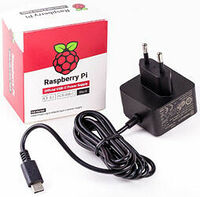 Raspberry Alimentation secteur USB-C 5V 3A - Noir (image:2)