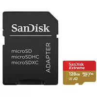SanDisk Extreme Action Cam microSDXC UHS I U3 128 Go Adaptateur SD
