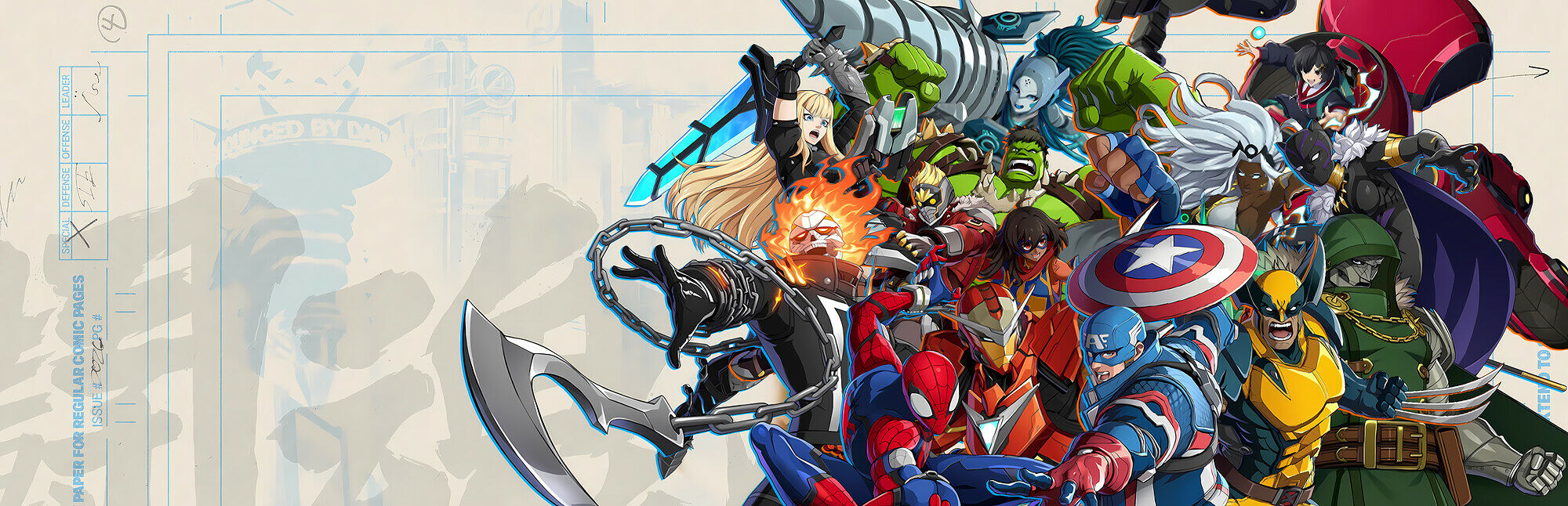 Illustration MARVEL Tōkon: Fighting Souls