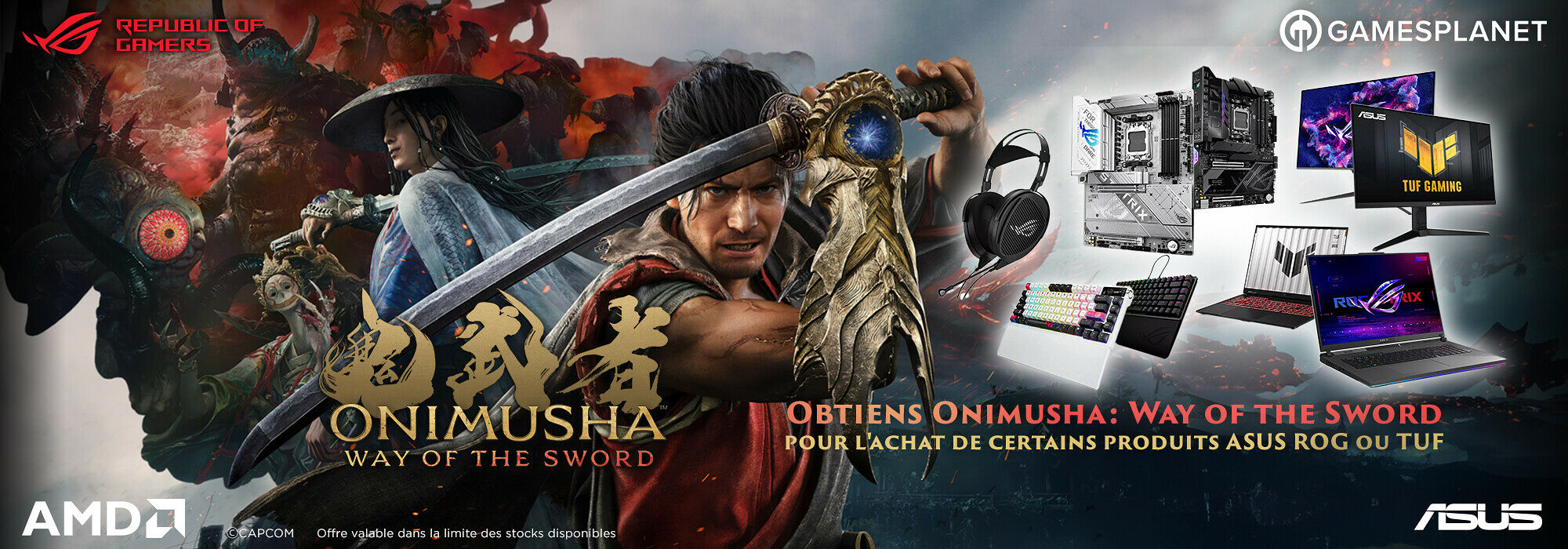 Le jeu Onimusha offert par Asus